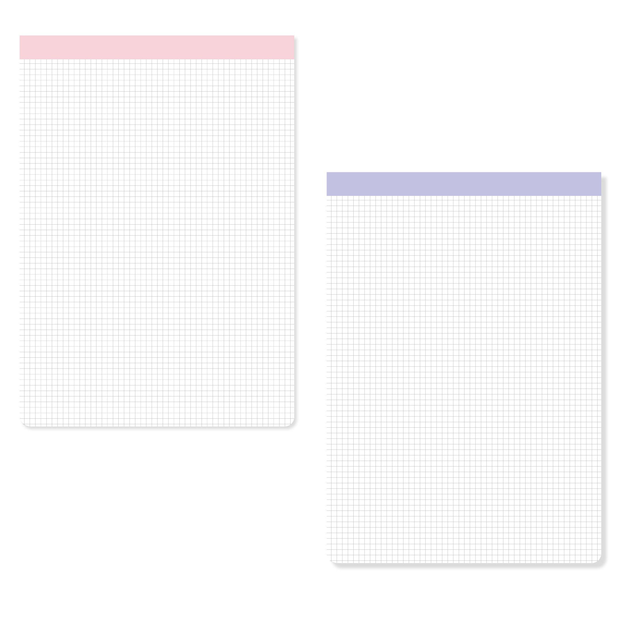 Quad Ruled Paper Pad - Perforated - 100 sheets - 200 pages
