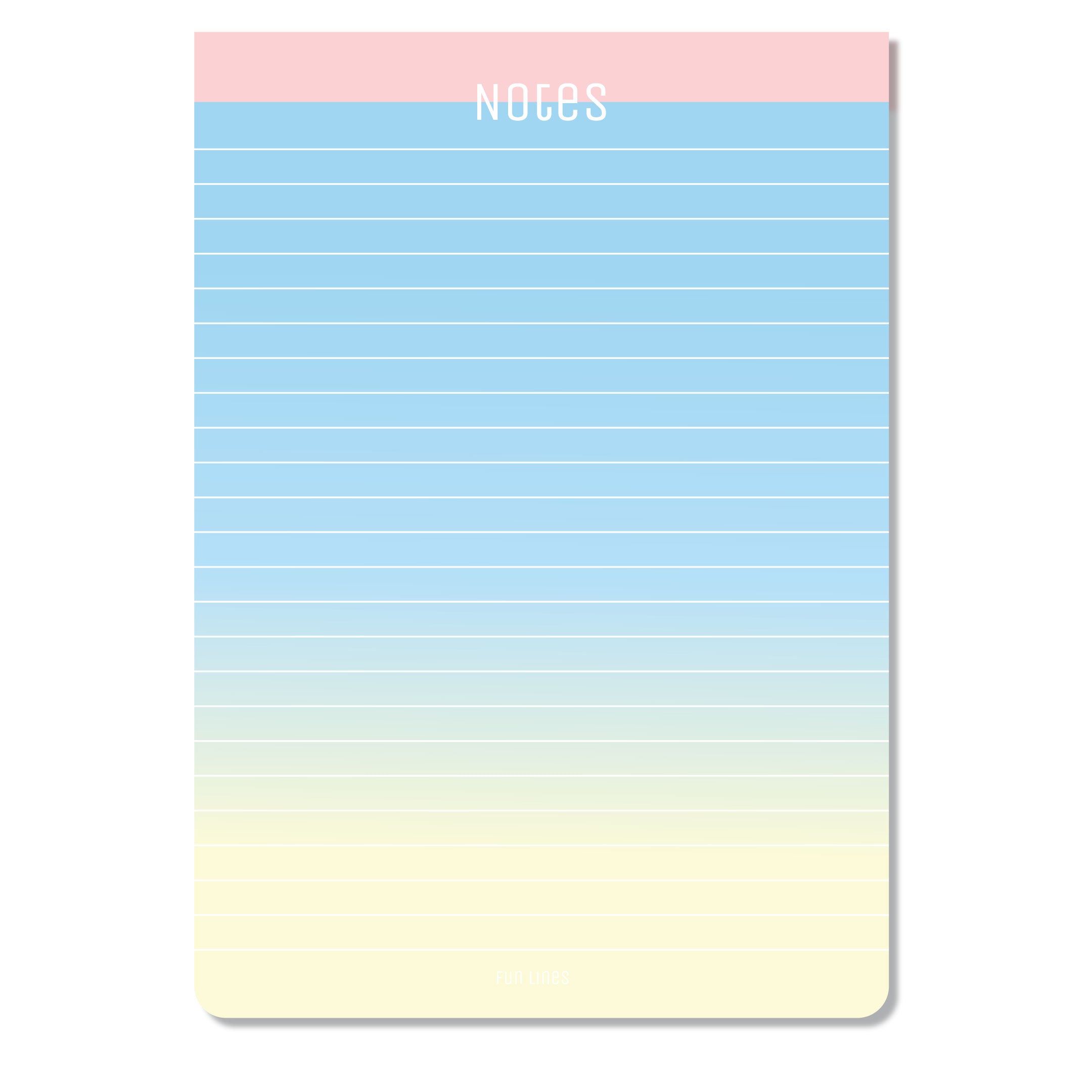 A5 Gradient Notepads - Pack of 4 - 200 sheets